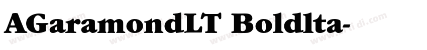 AGaramondLT Boldlta字体转换